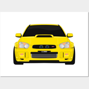 IMPREZA YELLOW Posters and Art